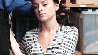ShopliftersPunished.com - Inked young crook struck in the pussy with dick and cum by
