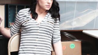 ShopliftersPunished.com - Inked young crook struck in the pussy with dick and cum by