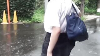 NipponPissTV.com - Japanese babe caught peeing with sneaky cam in public bathroom