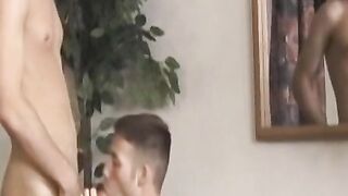 Horny twink Jonathan Deverell pounded before mutual wanking