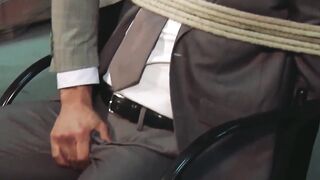 Suit daddy Jean Franko tied up horny hunk for hard pounding Hoe 2