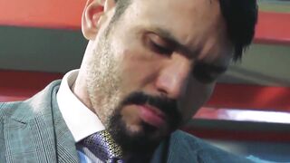 Suit daddy Jean Franko tied up horny hunk for hard pounding Hoe 2