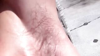 MenWithFur.com - Skinny deviant strokes his hairy long cock with passion