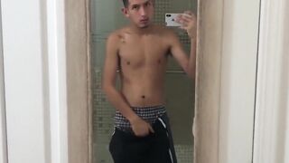 BreedingLatino.com - Amateur POV video of Latino jerking off hard