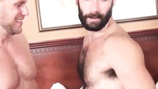 BarePigs.com - Hairy bear loves raw cock deep inside his tight ass