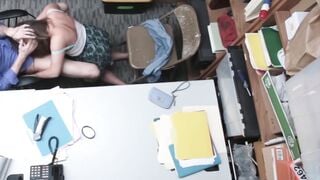 Young perp Brooke Bliss fucking officer blowjob and facial