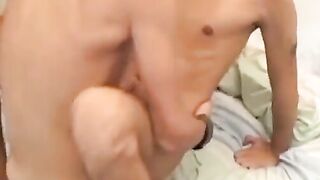 OTBXXX.com - Amateur latino shows off his dick riding skills and shoots hot cum