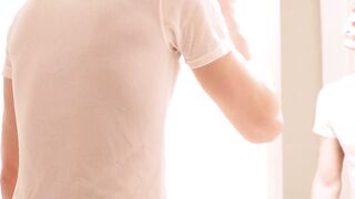 BoyMissionary.com - Young Mormon jerks off while watching his lover's sacred cleansin