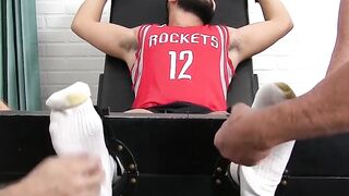 MaleFeetXXX.com - Bearded hunk's intense tickling and passion
