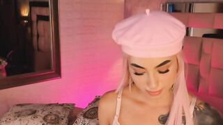 Two hot busty shemale dildoing their asshole