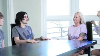 Spikey Dee and Elias Cash shoots their warm cream before college