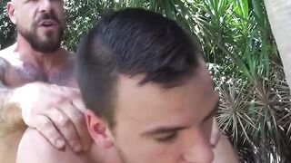 Hunky daddy Rocco Steele dominated and rammed the sweet hole of twink aron Slate