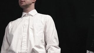 Stud apprentice dicked down by his masters during atonement