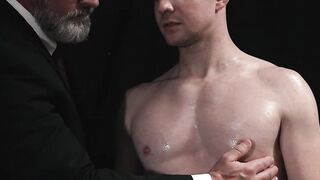 Stud apprentice dicked down by his masters during atonement