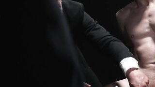 Stud apprentice dicked down by his masters during atonement