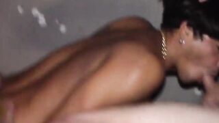 Two handsome men get their asses drilled by two big fat cock