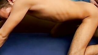 Young man sucked off before big dick anal penetration