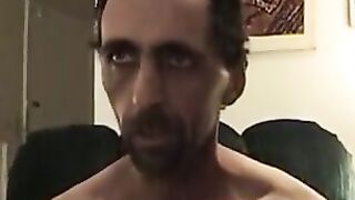 MenWorkinXXX.com - Horny old man eagerly jacks off his fuck stick