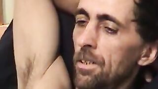 MenWorkinXXX.com - Horny old man eagerly jacks off his fuck stick