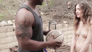 BlackCockLove.com - Slim teen body penetrated and jizzed on by big black cock's might