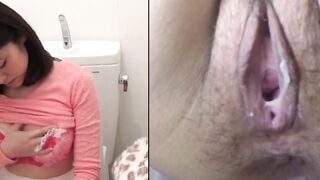 NipponPissTV.com - Japanese babe filmed peeing in public bathroom with hidden cam