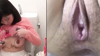 NipponPissTV.com - Japanese babe filmed peeing in public bathroom with hidden cam