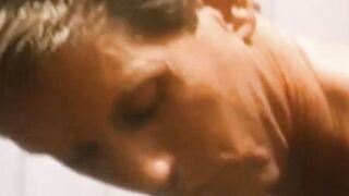 RetroDudes.com - Muscular stud enjoys nipples and cock sucking from cutie