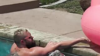 BreedingMeRaw.com - Studs engage in raw bareback fucking after pool fun