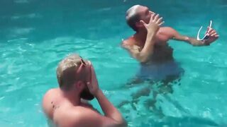 BreedingMeRaw.com - Studs engage in raw bareback fucking after pool fun