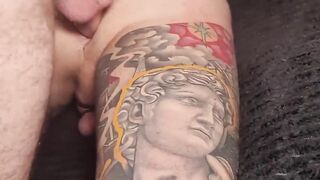 FuckThatHole.com - Horny gay man face fucked until gaped open and sloppy ass fuck