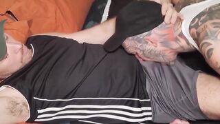 FuckThatHole.com - Horny gay man face fucked until gaped open and sloppy ass fuck