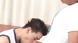 OTBXXX.com - Amateur latino twink shoots cum while getting his tight ass drilled hard