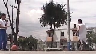 OTBXXX.com - Amateur latino twink shoots cum while getting his tight ass drilled hard