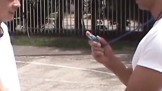 OTBXXX.com - Amateur latino twink shoots cum while getting his tight ass drilled hard