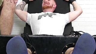 MaleFeetXXX.com - Horny redhead jock's tickling tease and ecstasy