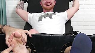 MaleFeetXXX.com - Horny redhead jock's tickling tease and ecstasy