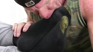 MaleFeetXXX.com - Redhead's toe sucking action and self-pleasure journey