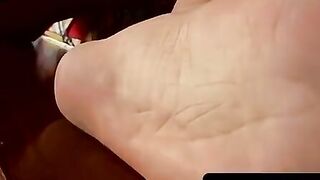 ToesXXX.com - Solo twink's foot play and jerk off delight