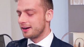 PlayingMen.com - Guys in suits bang after nice business meeting with heated desire