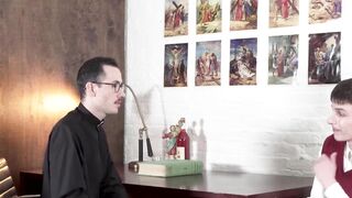 FatherXXX.com - Post-sermon, priest finds solace in fucking a young catholic twink ra