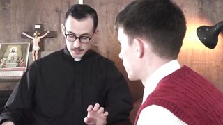 FatherXXX.com - Post-sermon, priest finds solace in fucking a young catholic twink ra
