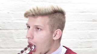 FatherXXX.com - Priest pleasures petite catholic with toys and delivers a raw, divine