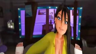 3D Lust Dark Haired Hottie Gets Fked by a Hog into a Plaster Cast  a Graphic 3D Hentai XXX Fkin Extravaganza!