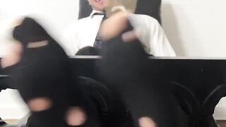 MaleFeetXXX.com - Hairy guy delivers intense foot and armpit tickling to muscular Bro