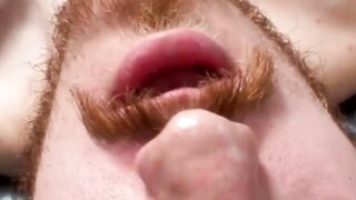MenWithFur.com - Lusty ginger butt fucker strokes his hairy cock solo