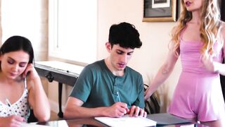 MODERNDAY SINS  Slim Tutor Emma Starletto Gets RAW Fked By Delivery Dude During Cram Session