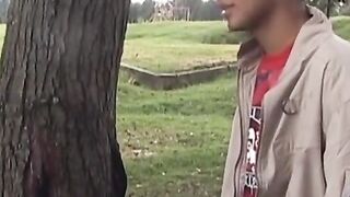 OTBXXX.com - Bottom twink gets double teamed and takes two huge loads from his butt b