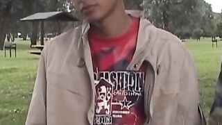 OTBXXX.com - Bottom twink gets double teamed and takes two huge loads from his butt b
