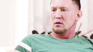 Muscled Pierce Paris stretches his ass for his pal JJ Knight