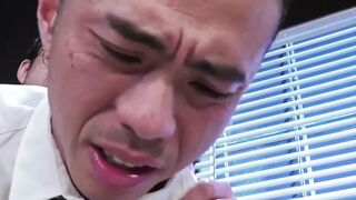 Asian intern Nate Grimes is fisted and dominated by boss Niko Reeves